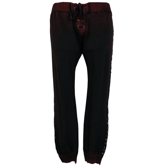 Marie Lu Jeweled Women's DK Wine Sweatpants - Picture 2 of 6
